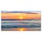 Designart - Beautiful Sunrise over the Horizon. - Modern Beach Canvas Art Print